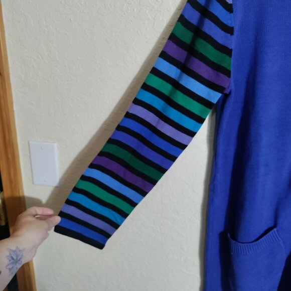 Bob Mackie Wearable Art Womens Size‎ M Long Button Up Sweater Cardigan - Picture 5 of 11